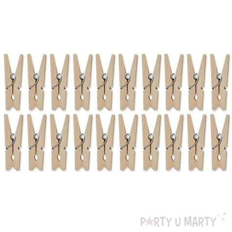 klamerki drewniane 3 0 cm naturalne 20 szt