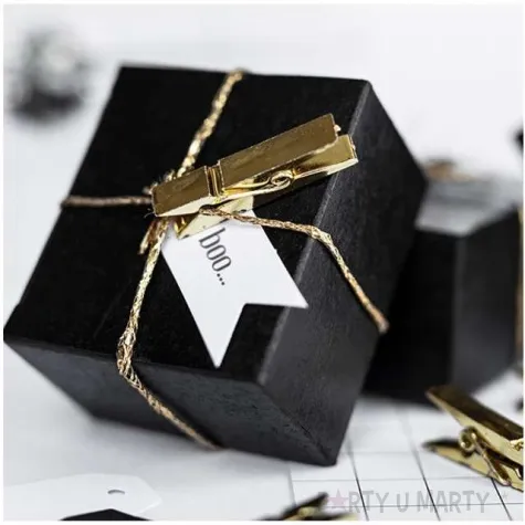 klamerki drewniane 3 5 cm zloty metalizowany 10 szt