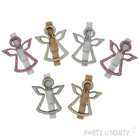 klamerki ozdobne aniolki mix arpex 6 szt