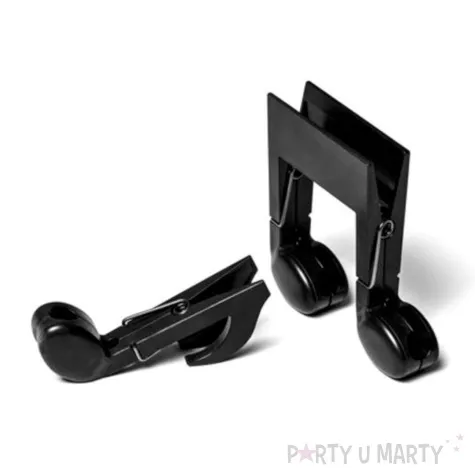 klamerki ozdobne czarne nuty gadgetmaster 2 szt