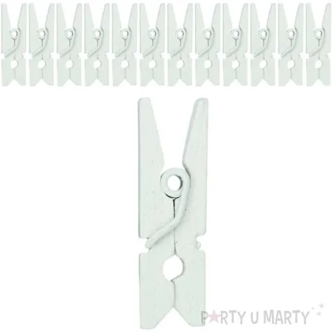 klamerki ozdobne drewniane 5 cm szare jasne titanum 12 szt