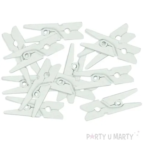 klamerki ozdobne drewniane 5 cm szare jasne titanum 12 szt