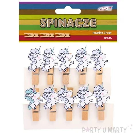 klamerki ozdobne jednorozce aliga 10 szt 3 5 cm