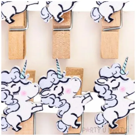 klamerki ozdobne jednorozce aliga 10 szt 3 5 cm