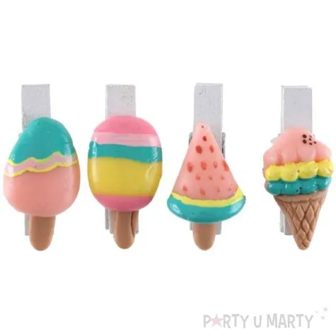 klamerki ozdobne lody santex 4 szt