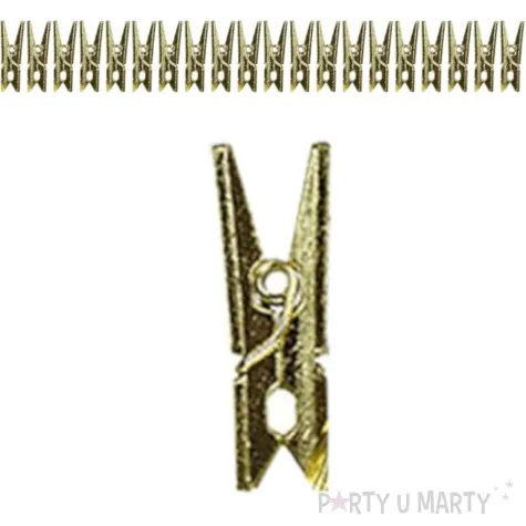 klamerki ozdobne metalik zlote titanum 20 szt