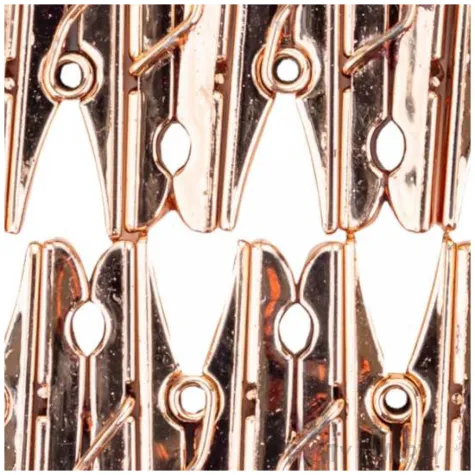 klamerki ozdobne plastikowe metaliczne rozowe zloto aliga 12 szt 3 5 cm