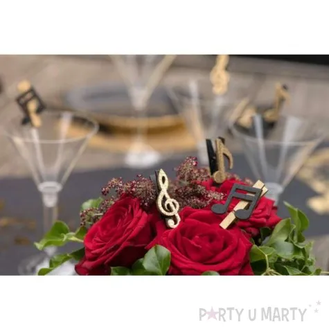 klamerki ozdobne zlota plyta naturalne drewno santex 6 szt