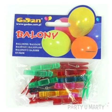 klamerki plastikowe kolorowy mix 3 4 cm godan 20 szt