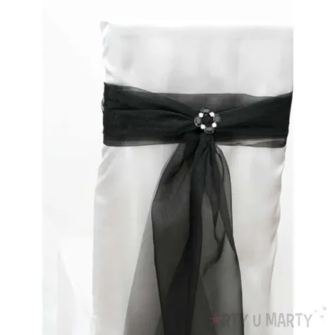 klamra ozdobna z czarnymi kamieniami 50x50mm 1op