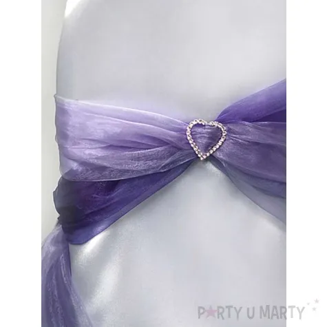 klamry ozdobne serca srebrny 20mm 1op