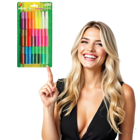 klej z brokatem zestaw mix 24 6 g 24 szt aliga