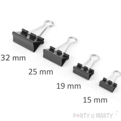 klip biurowy classic 25 mm czarny d rect 12 szt