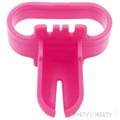 klips do wiazania balonow rozowy partypal