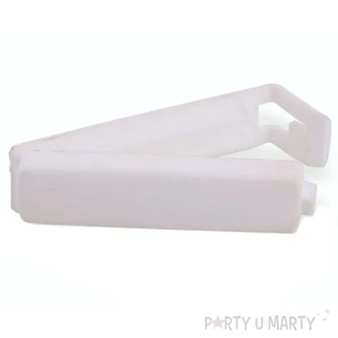 klipsy do balonow classic biale funny fashion 24 szt