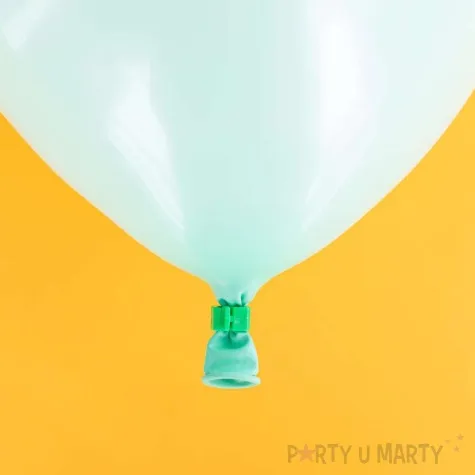 klipsy do zaciskania balonow bialy partypal 10 szt