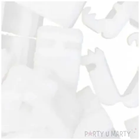 klipsy do zaciskania balonow bialy partypal 10 szt