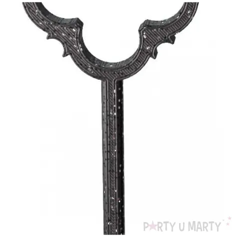 klucz do lania wosku deluxe brokatowy czarny 13 cm