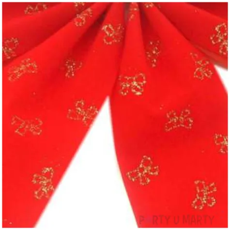 kokarda classic brokat czerwona arpex 15 x 23 cm