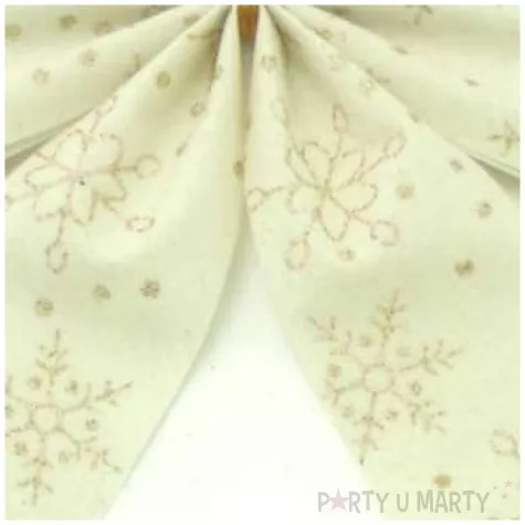 kokarda classic brokat kremowa arpex 15 x 23 cm