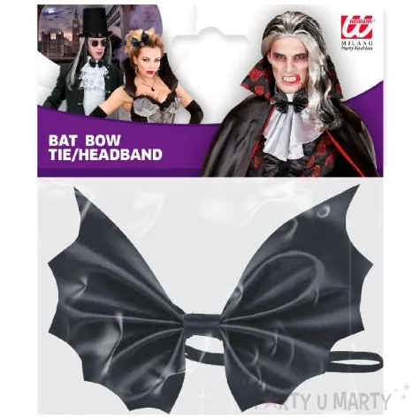 kokarda gotycka mucha czarna widmann