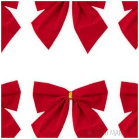 kokardki dekoracyjne na prezent czerwone partypal 6 szt