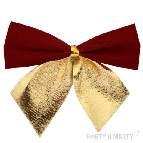 kokardy classic bordowo zlote arpex 12 szt