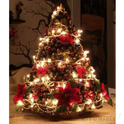 kokardy metalizowane czerwony arpex 13 x 12 cm 2 szt