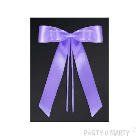 kokardy z muszka lawendowa 14 cm 4 szt
