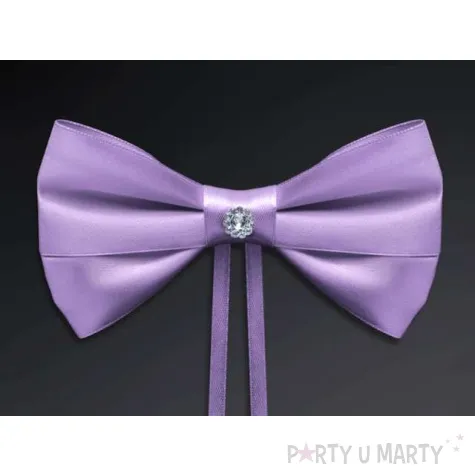 kokardy z rozetka lawendowa 15 cm 4 szt