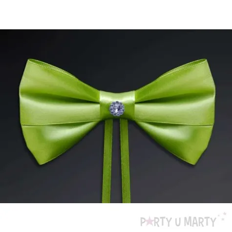 kokardy z rozetka zielone jablko 15 cm 4 szt