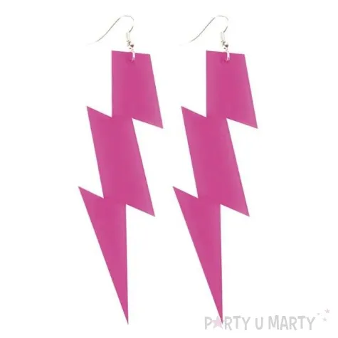 kolczyki blyskawice rozowe boland