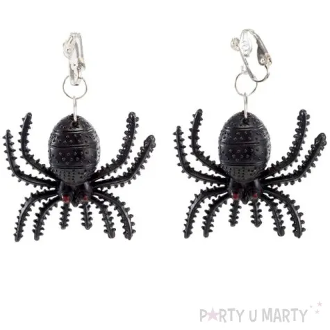 kolczyki czarne pajaki carnival toys