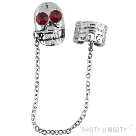 kolczyki czaszka z krysztalami widmann