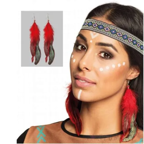 kolczyki indianka piorka boland