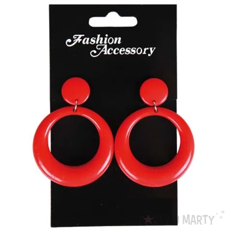 kolczyki kolka flamenco czerwone fyasa