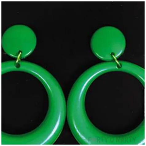 kolczyki kolka flamenco zielone fyasa