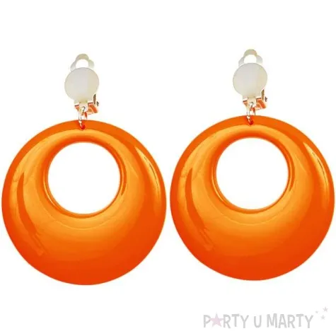 kolczyki kolka neonowe pomaranczowe widmann