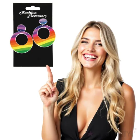 kolczyki kolka teczowe fyasa