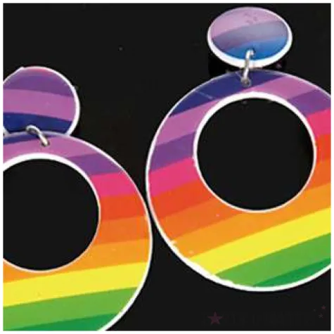 kolczyki kolka teczowe fyasa