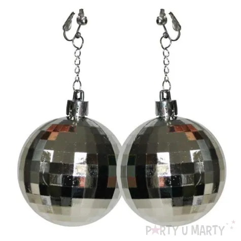 kolczyki kule disco funny fashion