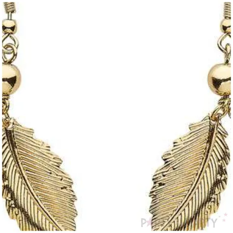 kolczyki liscie zlote widmann