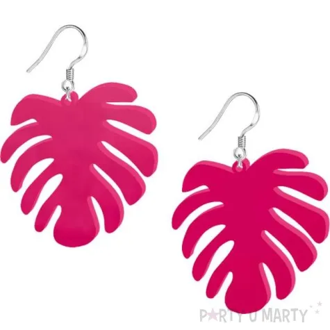 kolczyki monstery classic rozowe 40x45 mm