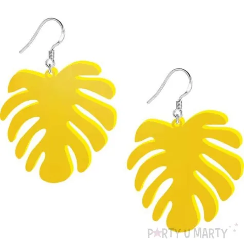 kolczyki monstery classic zolte 40x45 mm