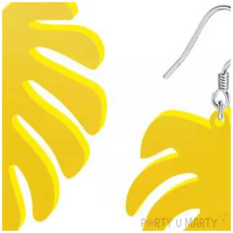 kolczyki monstery classic zolte 40x45 mm