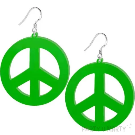 kolczyki pacyfki classic zielone 50x55 mm