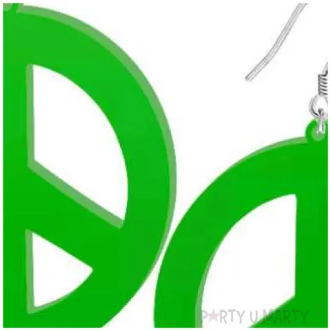 kolczyki pacyfki classic zielone 50x55 mm