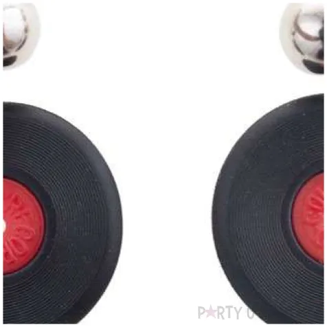 kolczyki plyty winylowe funny fashion