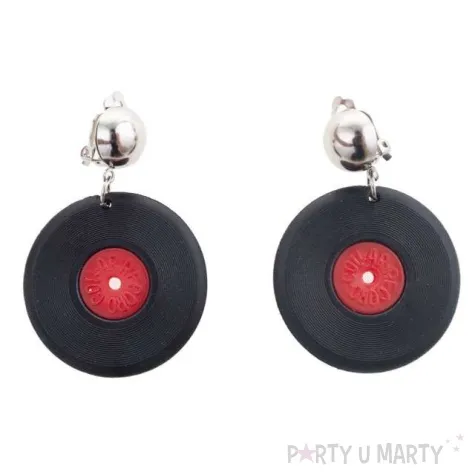 kolczyki plyty winylowe funny fashion