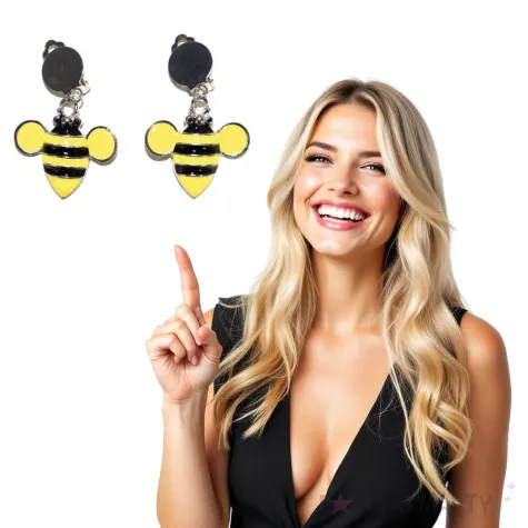 kolczyki pszczoly funny fashion